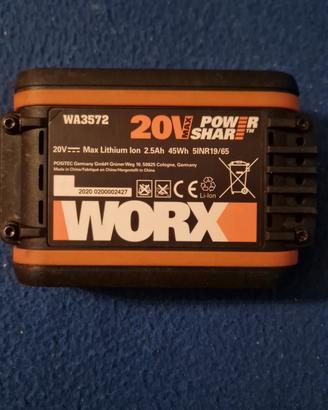 batteria 20V/2Ah utensili worx