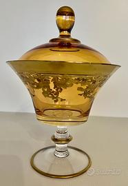 Alzata centrotavola Vetrerie di Empoli