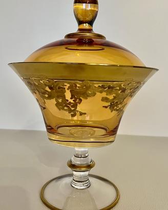 Alzata centrotavola Vetrerie di Empoli