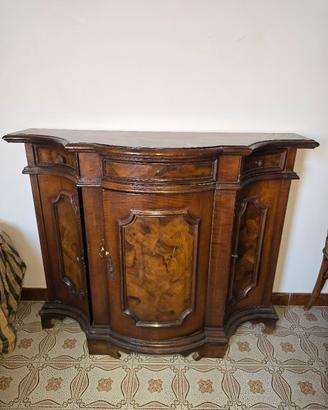 Credenza vintage in radica di noce