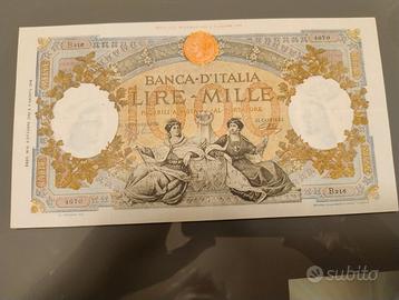 1000 LIRE REGINE DEL MARE RSI 08/10/1943 SPL- CERT