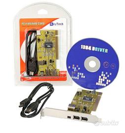 Scheda PCI 3 porte Firewire