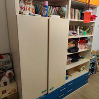 armadio più libreria 