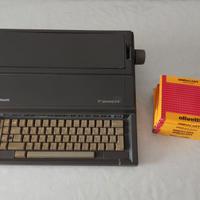 Macchina da scrivere elettrica Olivetti + 5 nastri