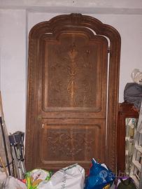 antica porta epoca 800 scolpita