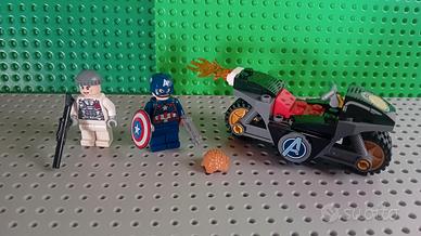 lego capitan america minifigures set 76189