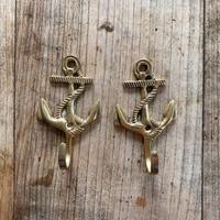 Coppia ganci Nautici appendi abiti Ancora