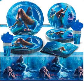 81 Pezzi Stoviglie Feste Sirena compleanno bambini