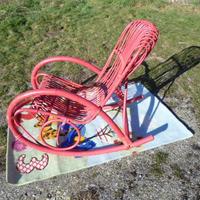 Sedia a dondolo in Bambù "Vintage"