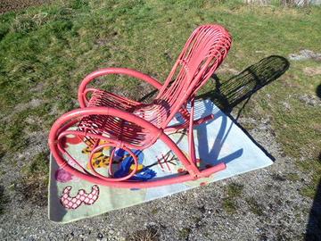 Sedia a dondolo in Bambù "Vintage"