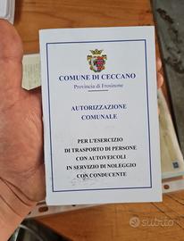 Licenza Ncc Lazio