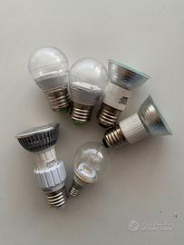 Set 6 lampadine led luce bianca