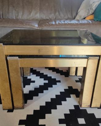 Coppia di tavolini da caffè vintage