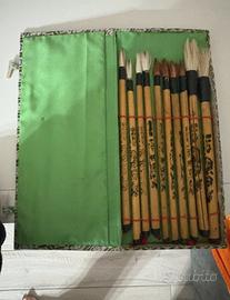 Set pennelli cinesi per calligrafia originale