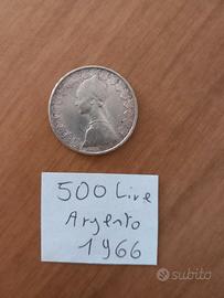 500 Lire Caravelle anno 1966 Argento