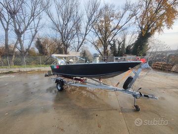 Barca Open in alluminio 450 stile Bass-boat