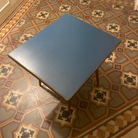 Tavolino rettangolare con piano in formica anni 50