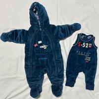 Eskimo + salopette neonato 1/3 mesi