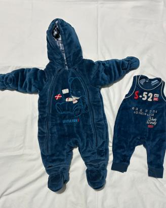 Eskimo + salopette neonato 1/3 mesi