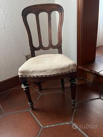 Sedia singola d’epoca stile Luigi Filippo