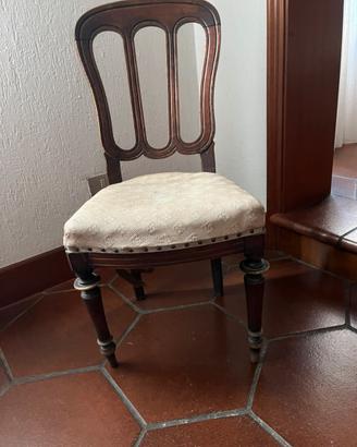 Sedia singola d’epoca stile Luigi Filippo