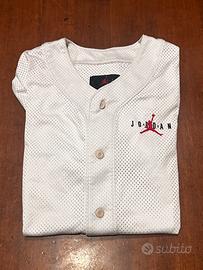 Maglia air jordan bianca - stile mesh sportivo