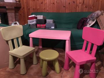 Set tavolino e sedie mammut ikea