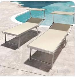 Box 11 Lettini prendisole in alluminio