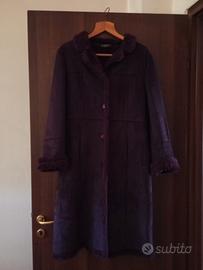 cappotto scamosciato sintetico 