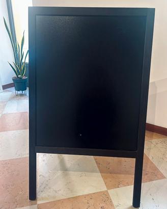 Lavagna Nera con Cavalletto bifacciale 100x60cm