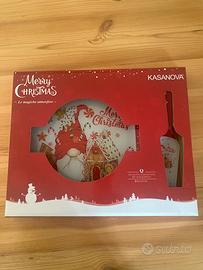 Vassoio natalizio in vetro