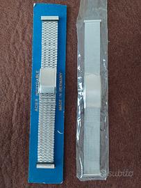 coppia bracciali acciaio 18 mm