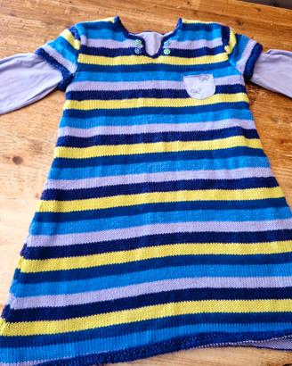 Vestito bambina vintage fatto a mano 