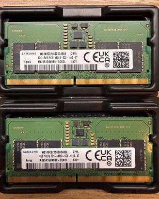 16GB DDR5 SoDIMM Kit RAM (2X 8GB) 4800MT/s