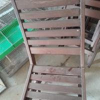 sedie da giardino n.5 usate