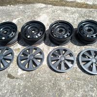 4 cerchi in ferro da 14" con copricerchi