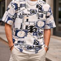 t-shirt vintage Trussardi mezze maniche 100%cotone