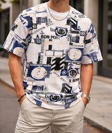 t-shirt vintage Trussardi mezze maniche 100%cotone