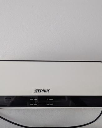 Stufa elettrica da parete Zephir con telecomando