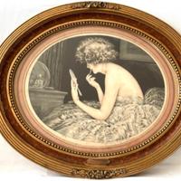 Incisione Art Deco Maurice Milliere 1928 Francia