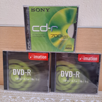 2 DVD R 120 min 4.7 gb - CD R 80 min