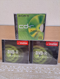 2 DVD R 120 min 4.7 gb - CD R 80 min