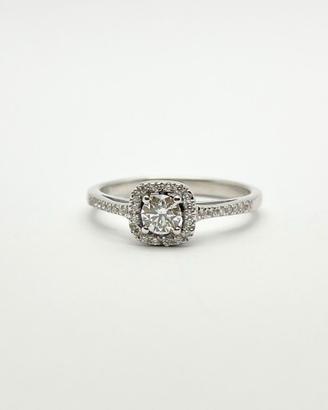 Anello oro 18KT con diamante ct 0.23 e laterali