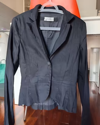 Giacca Malloni L nero lucido made in italy