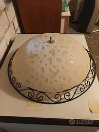 Lampadario da soffitto in ferro battuto