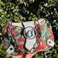 Borsa Rara Guess Vintage Y2K – con Fiori e Catena