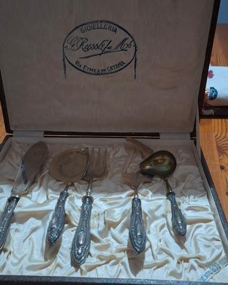 posate in argento del 1900