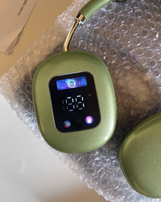 Cuffie wireless over-ear verdi con display ANC