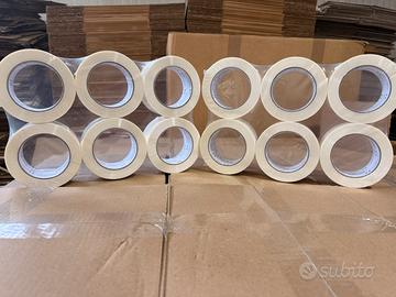 Nastro adesivo bianco 50x132 12 rotoli