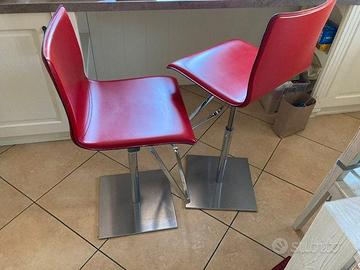 Sedie da penisola in pelle